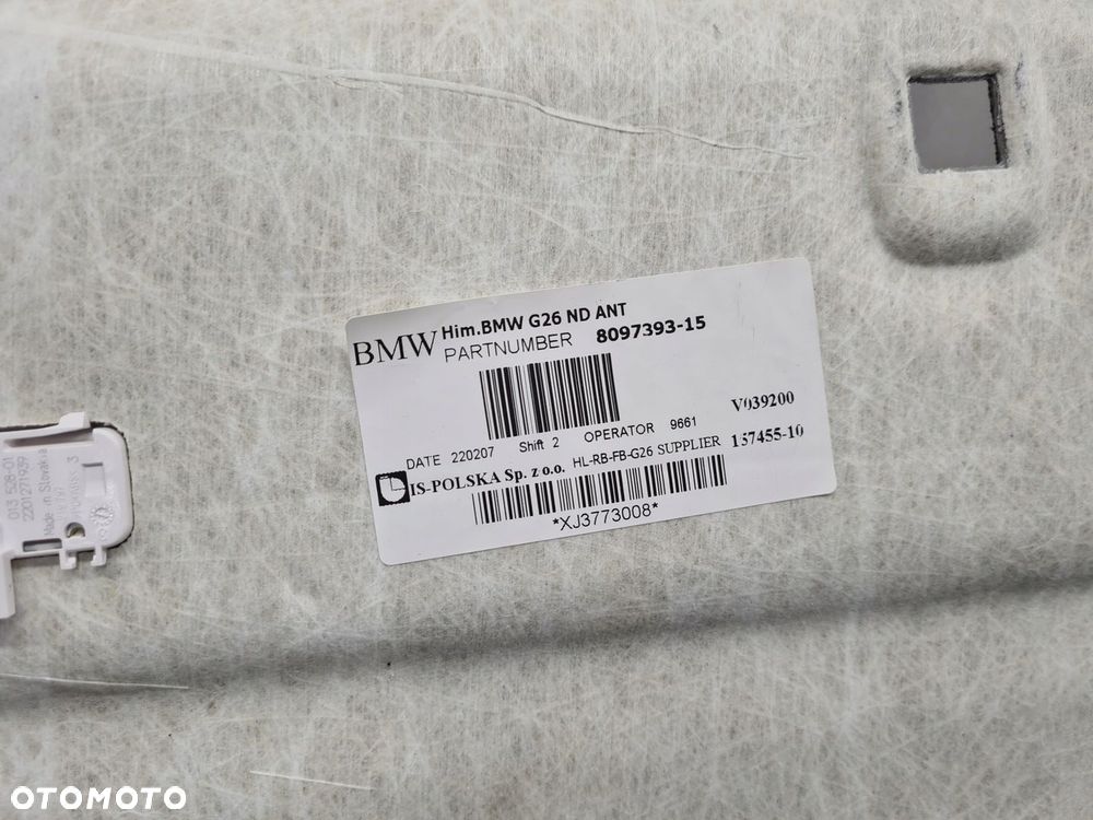BMW 4 G26 PODSUFITKA M-PAKIET CZARNA KOMPLET - 6