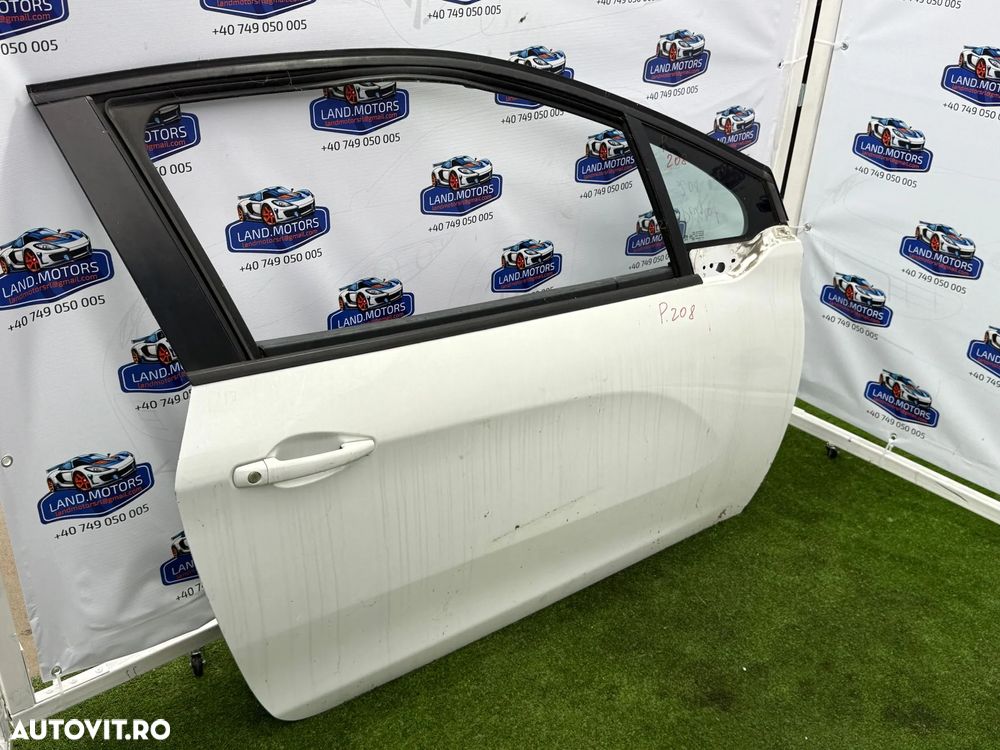 USA PORTIERA DREAPTA PEUGEOT 208 2015 1.0 BENZINA COD OEM 9805822480 / HATCHBACK 3 USI 2012-2019 - 3