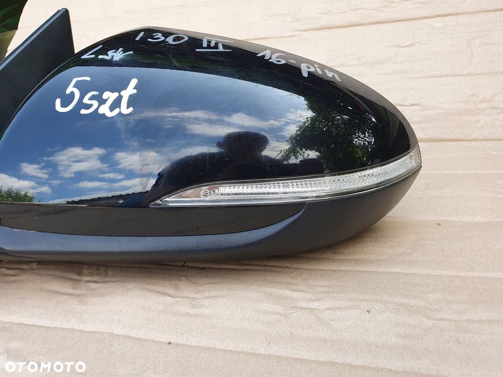 HYUNDAI I30 III N LUSTERKO ZEWNĘTRZNE LEWE 16 PIN CZARNE ASYSTENT - 6