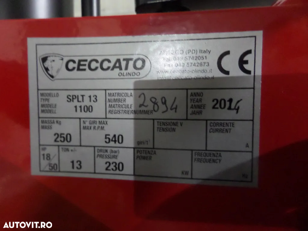 Alta Despicator bușteni Ceccato Olindo BULL SPLT13 - 6