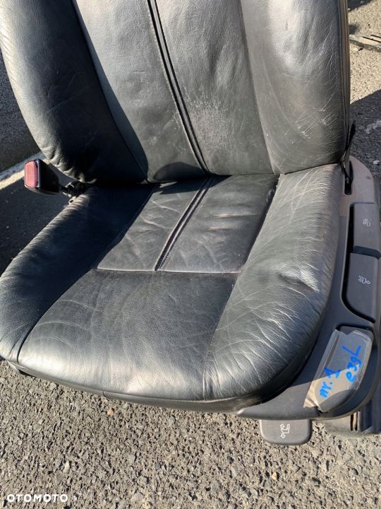 FOTEL PRZEDNI LEWY CZARNY SKÓRZANY BMW E39 - 6