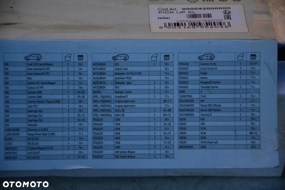 Mitsubishi ASX / Outlander / RVR  Bagażnik na relingi zintegrowane Aluminiowy zamykany na klucz - 7