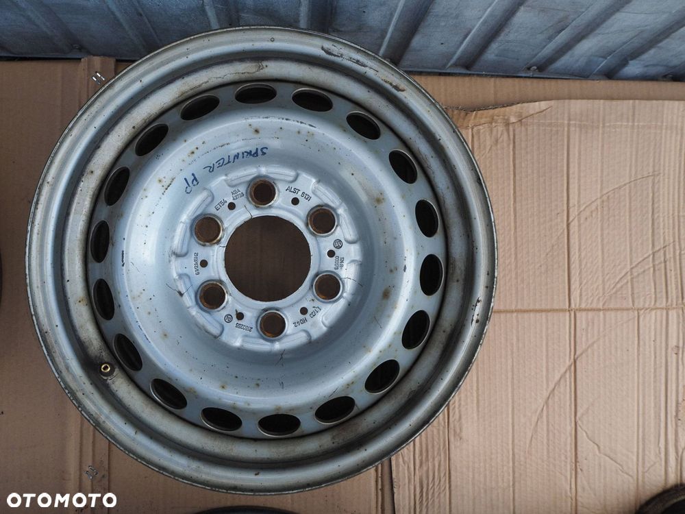 felgi stalowe mercedes sprinter vw crafter 6,5x16 6x130 et54 nr komplet - 4