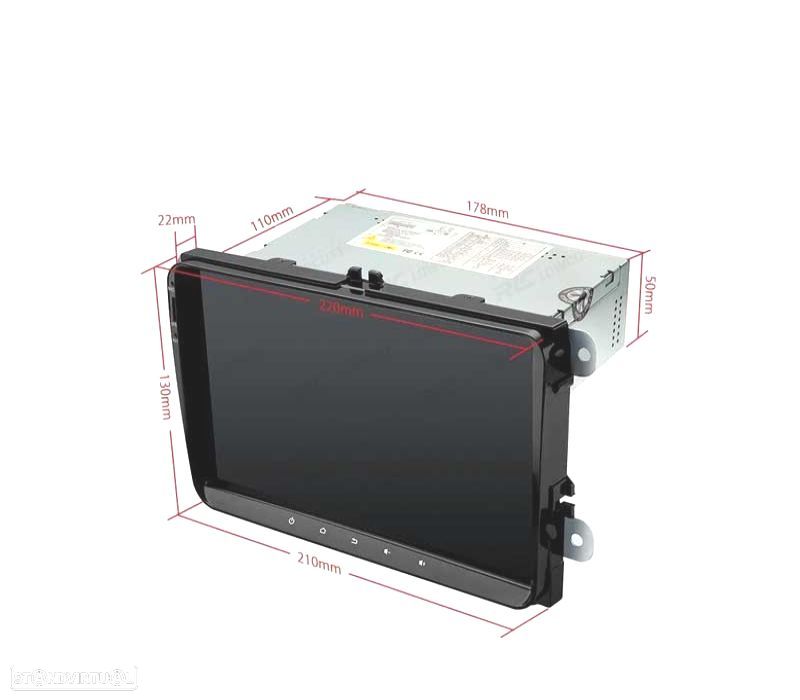 AUTO RADIO GPS ECRA TACTIL 9" VOLKSWAGEN VW PARA SKODA SEAT ANDROID 12 - 5