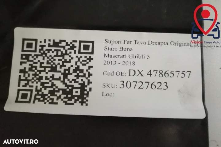 Suport Far Tava Dreapta Original In Stare Buna Maserati  Ghibli  3 201 - 7