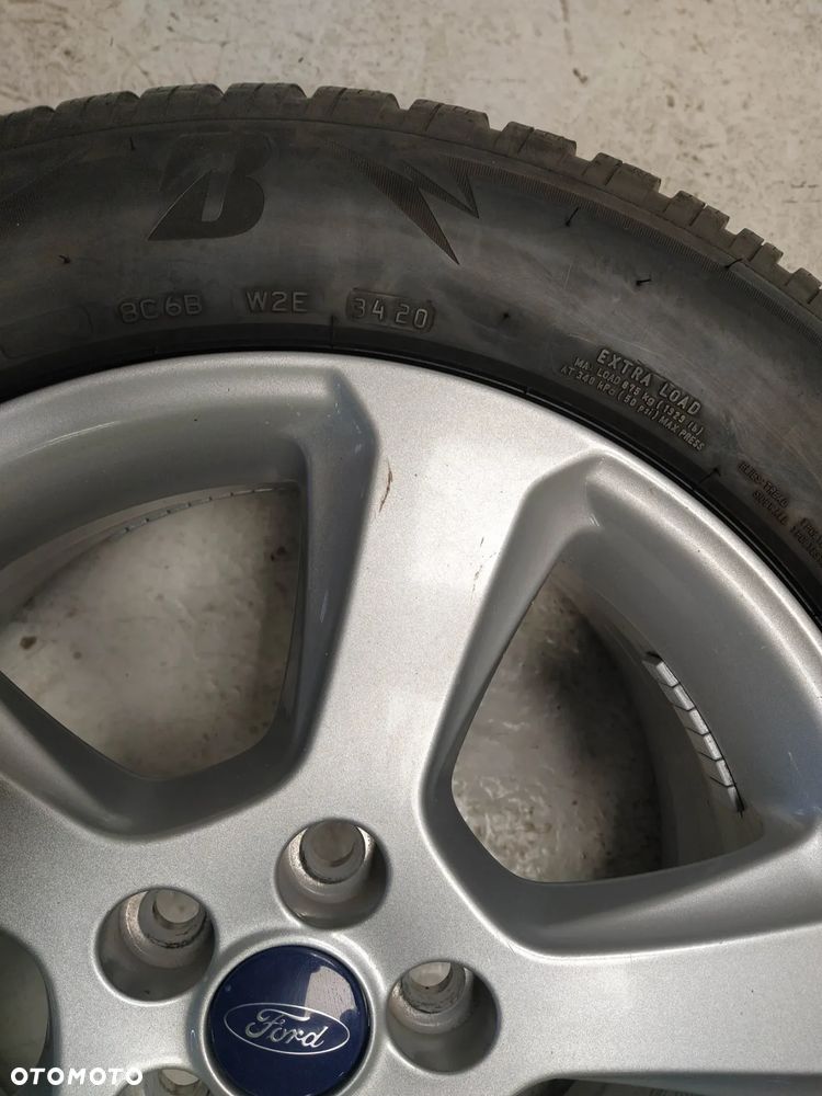 FORD FOCUS C-MAX MONDEO KUGA S-MAX GALAXY 7.5X17 ORYGINALNE FELGI ALUMINIOWE R17 ET55 5x115 OPONY BRIDGESTONE 235/55 KOŁA - 7