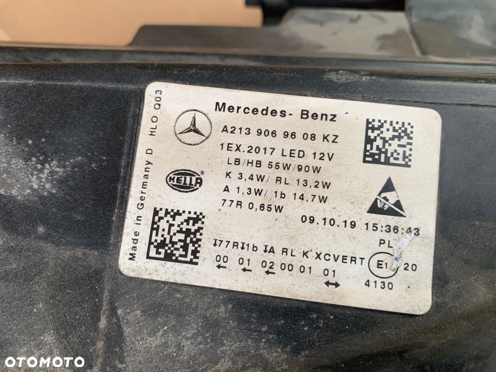 Lampa prawa przód Mercedes W213 E-klasa Multibeam - 5