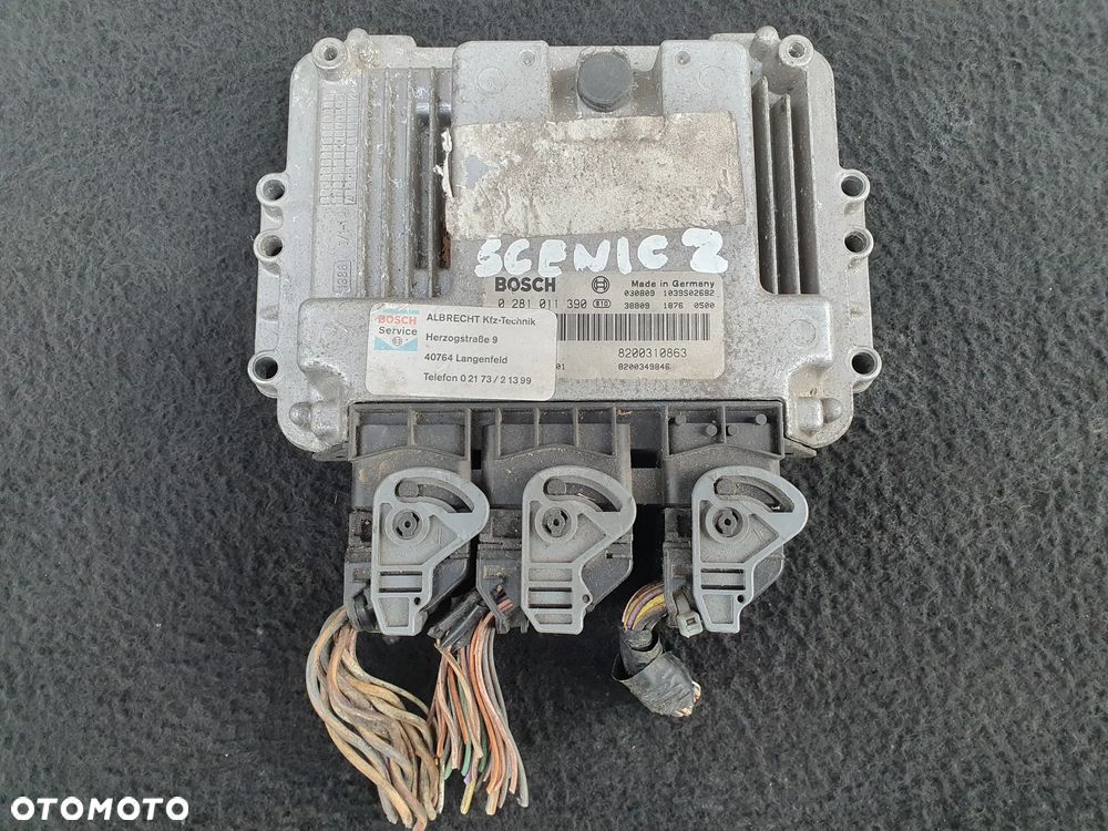 RENAULT SCENIC II 1.9DCI ECU STEROWNIK SILNIKA KOMPUTER 8200310863 0281011390 - 1