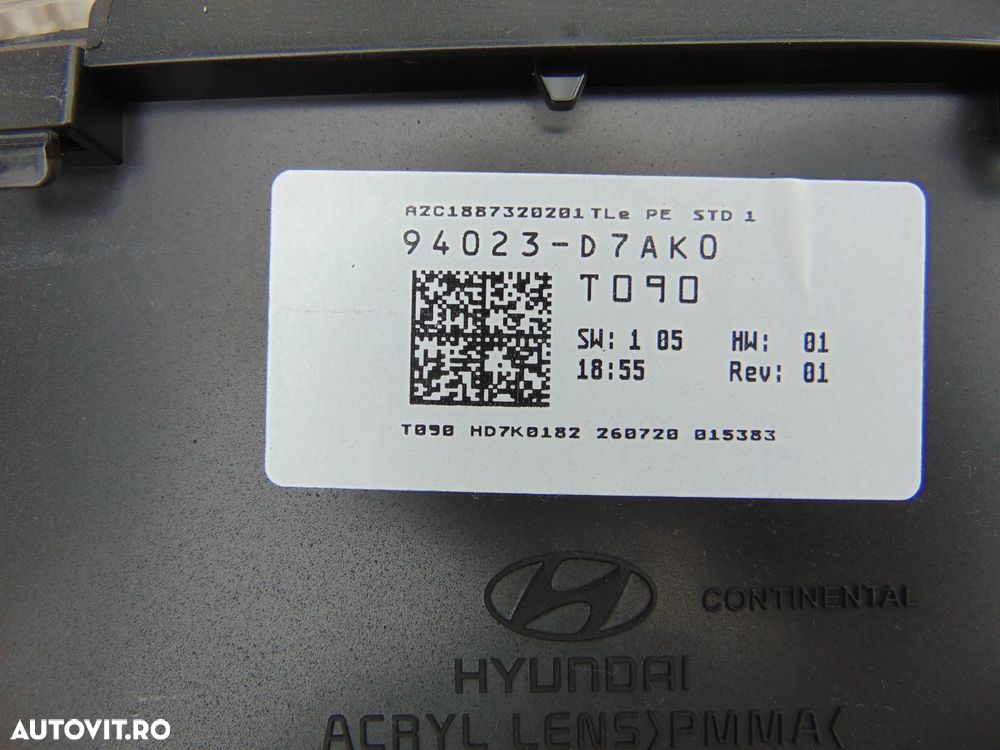 Ceasuri bord Hyundai Tucson 2015-2020 1.6 benzina automat cod 94023d7ak0 - 4