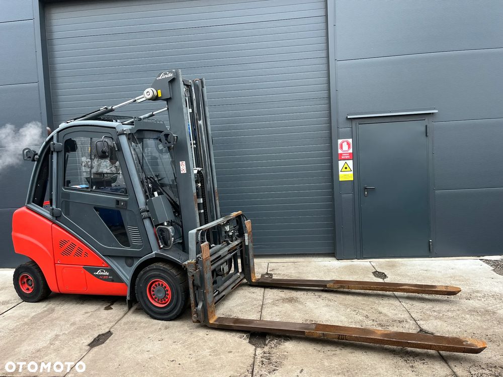 Linde H35 H30 widły wysuwane teleskopowe 135-235cm, pozycjoner 41-135cm, przesuw boczny kabina - 11