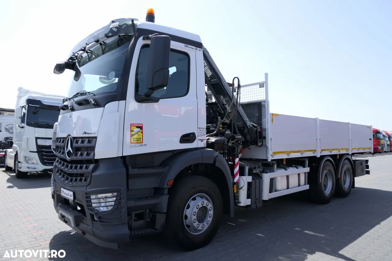 Mercedes-Benz AROCS 2633 / 6X4 / 6.55 M BOX + HDS HIAB 144 / RADIOCOMANDĂ / ROTATOR / FURCI - 10