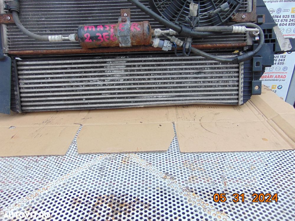 Radiator Renault Master radiatoare apa clima intercooler ventilatoare 2.3 euro 6 opel movano - 2