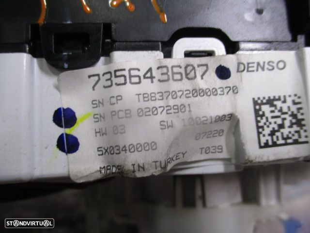 Comando Sofagem 735643607 FIAT TIPO 2020 1.3D 95CV 5P CINZA  DENSO - 6