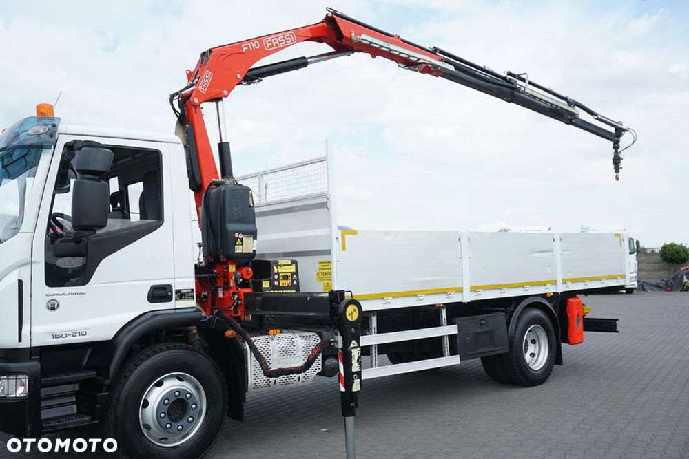 Iveco EUROCARGO / 160-21 / SKRZYNIOWY + HDS / FASSI F110 / ROTATOR / PILOT - 21
