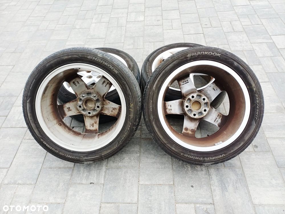 FELIGI Z OPONAMI ALUMINIOWE AUDI A4 B6 B7 R17 5X112 ET45 57,1 mm OPONY HANKOOK 235/45 LATO NR8 - 9