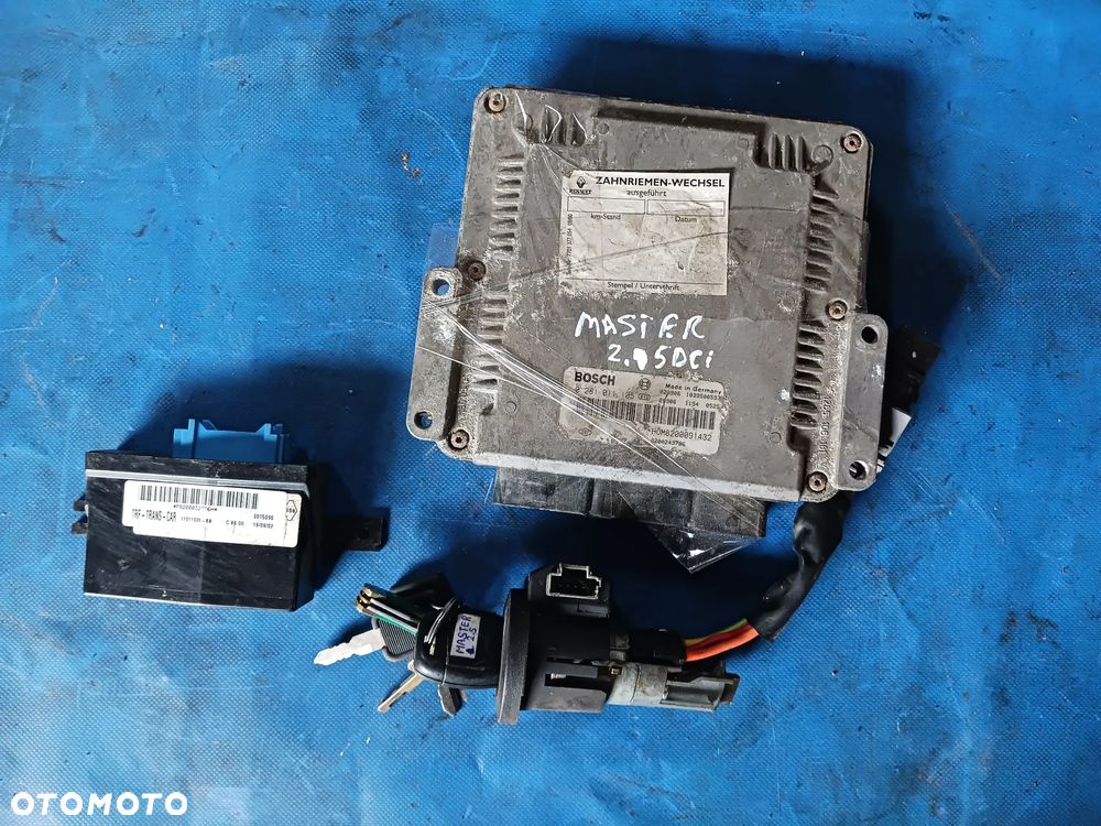 Zestaw startowy do odpalenia Master II Opel Movano 2,5dci 0281011105 Bosch sterownik stacyjka - 1