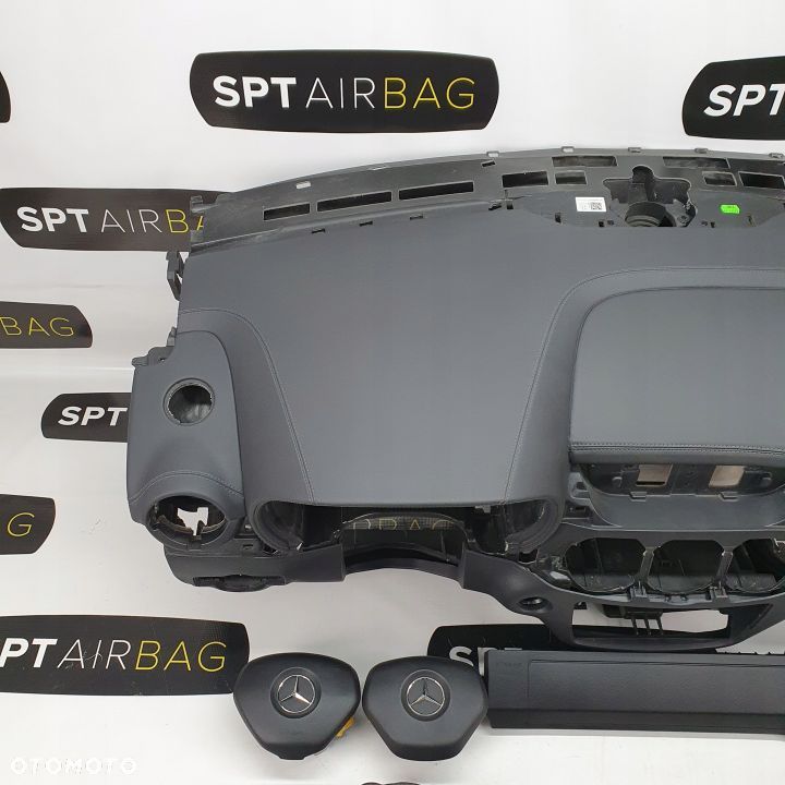 MERCEDES B-KLASA W246 SKÓRA DESKA ROZDZIELCZA KONSOLA KOKPIT PULPIT PODUSZKI AIRBAG AIR BAG PASY KIT SET - 2