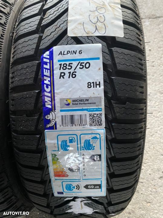 vand 2 anvelope 185/50/16 michelin de iarnă noi - 2