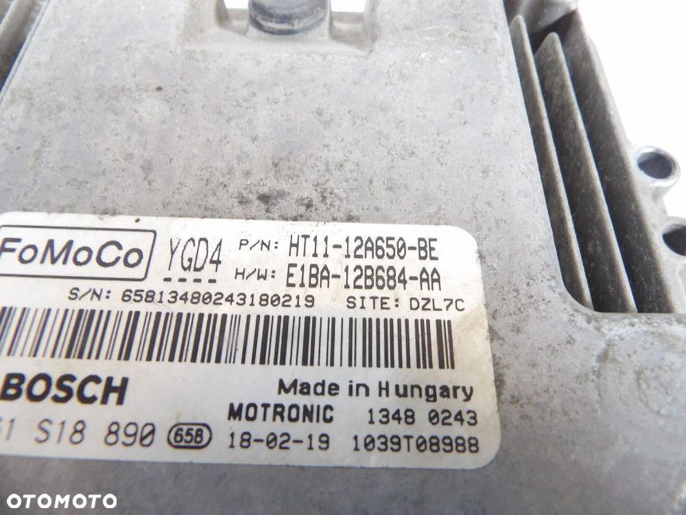 FORD TRANSIT COURIER 1.0EBOOST STEROWNIK SILNIKA HT11-12A650-BE - 3