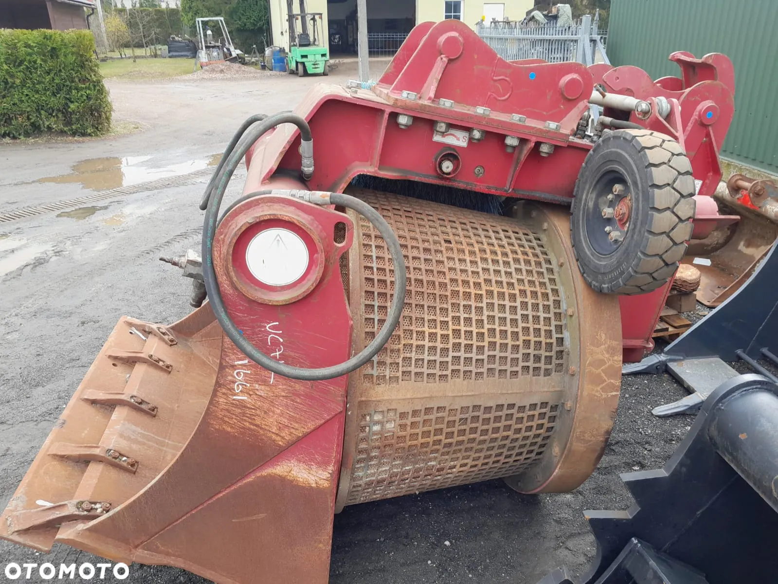 Łyżka ażurowa przesiewająca sortująca hydrauliczna bębnowa przesiewacz do koparki szerokość 130cm. - 5