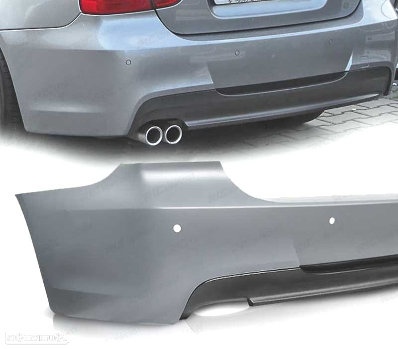 PARA-CHOQUES TRASEIRO BMW E90 05-11 PDC LOOK M - 2