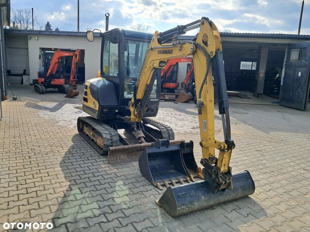 Yanmar SV 26 WAGA 2785kg 2.8t 950mth * 2019 rok * 2 nowe łyżki *skarpówka * lusterka *oświetlenie * długie ramie * szybkozłącze * silnik Yanmar 24KM minikoparka kubota KX30-4 u27 cat 302.7 jcb 8030 jazda szybka/wolna sprawna bez dpf 2,5 t 3 t - 11