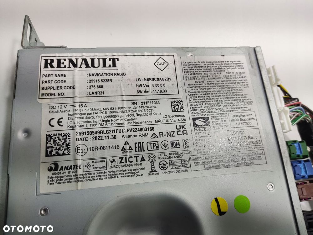 moduł sterownik radia audio renault austral 259155228r 2022-2025 - 5