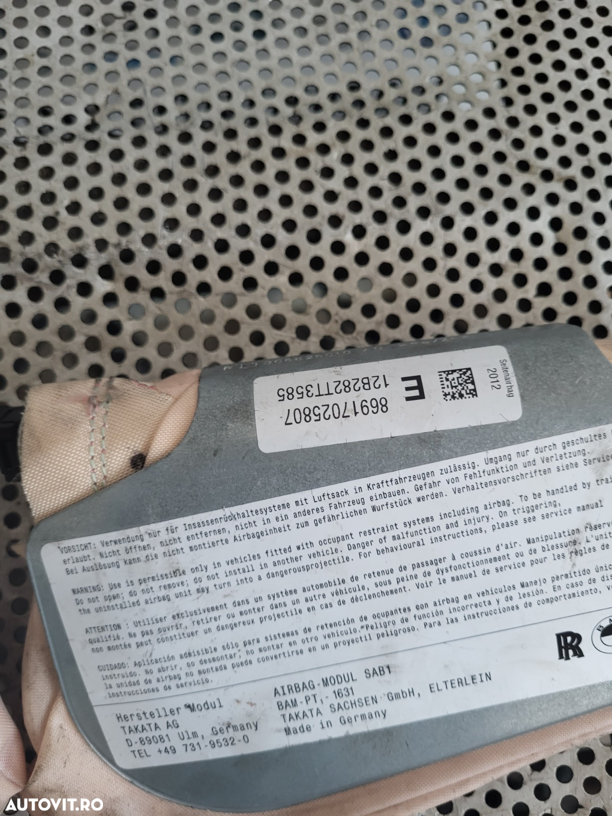 Airbag Scaun Stanga Dreapta Fata Bmw F10 F11 Dezmembrez F10 - 5