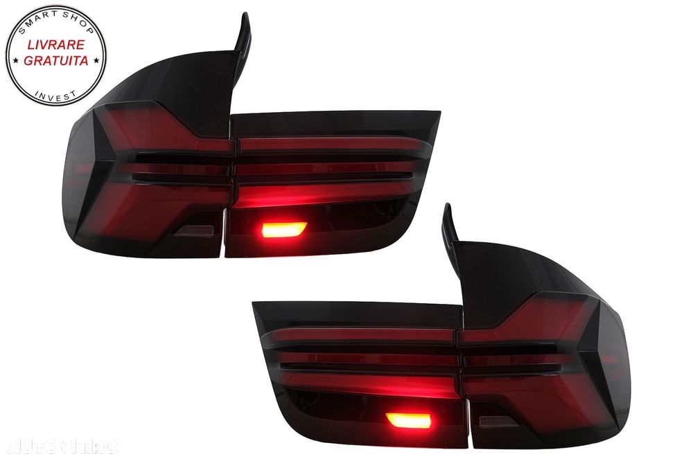 Stopuri LED BMW X5 E70 (2007-2013) Light Bar Upgrade la G05 LCI Design- livrare gratuita - 5