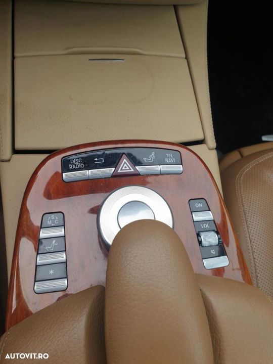 Display navigatie mercedes s class w221 2006 2009 volan stanga - 2