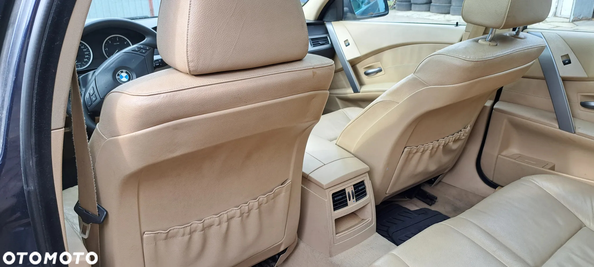 Fotele bmw E61 skóra jasna - 11