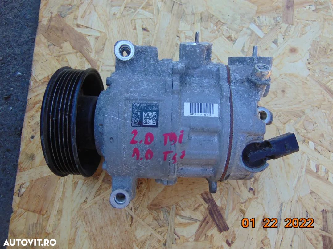Compresor clima 1.0tsi VW golf 7 2.0tdi T roc Passat b7 Caddy 4 Polo Up Seat Leon Ibiza mii Skoda F - 1