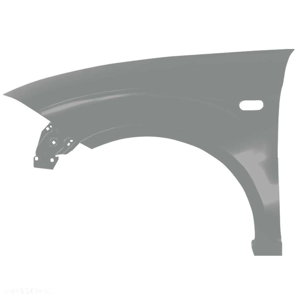 BLU Błotnik SEAT ALTEA 5P1 LS7U lewy srebrny 04-15 przód ocynk Grau Sombra - 2