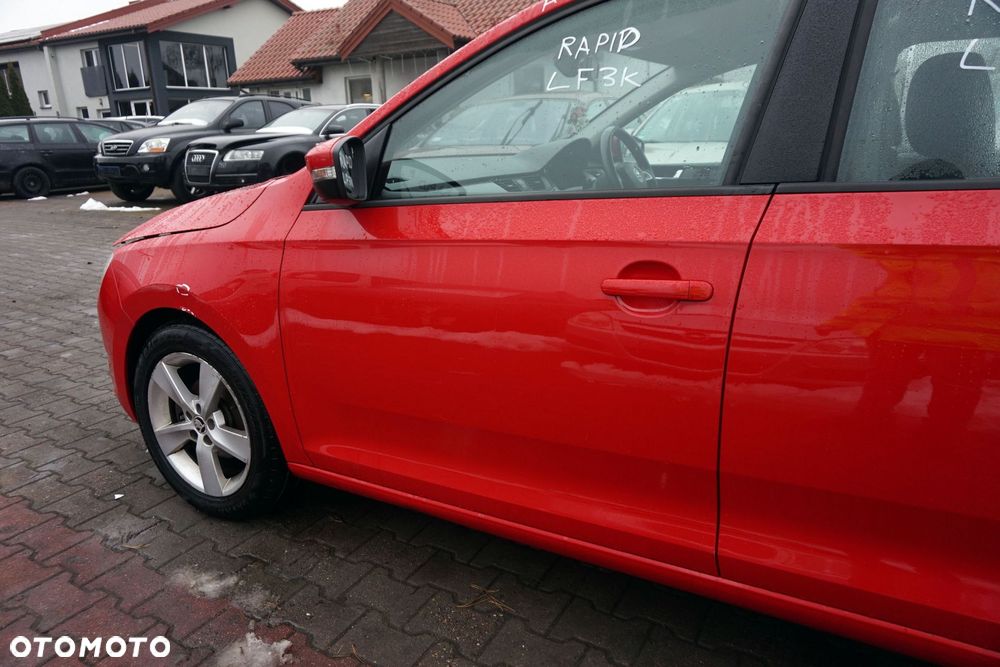 DRZWI PRZEDNIE LEWE RAPID NH3 LIFT LB LIFTBACK LF3K  CZERWONY SKODA 2017-2019 - 4