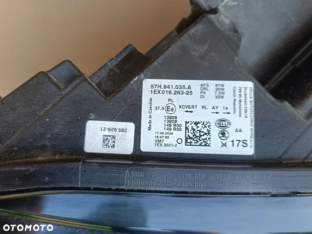 Full Led przedni lewy Skoda Kodiaq II 2 lampa lewa 57H941035A - 4