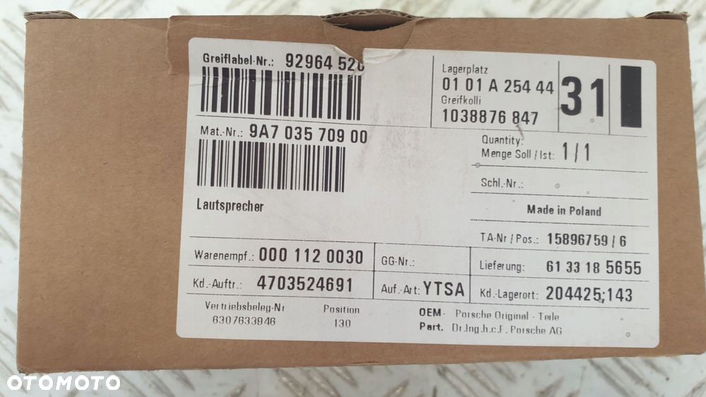 porsche głośnik pdc parktronic 7pp035709b - 3