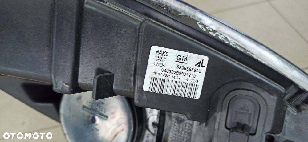 Combo Doblo 2011- reflektor lampa lewa 520868580e ori. europa b.ładny - 4