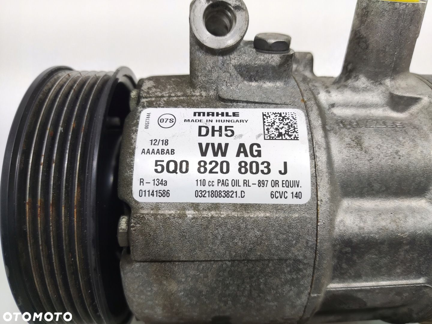 SPRĘŻARKA KLIMATYZACJI VW CADDY III IV 2K5 2.0 TDI 2015-19 LIFT 5Q0820803J - 5