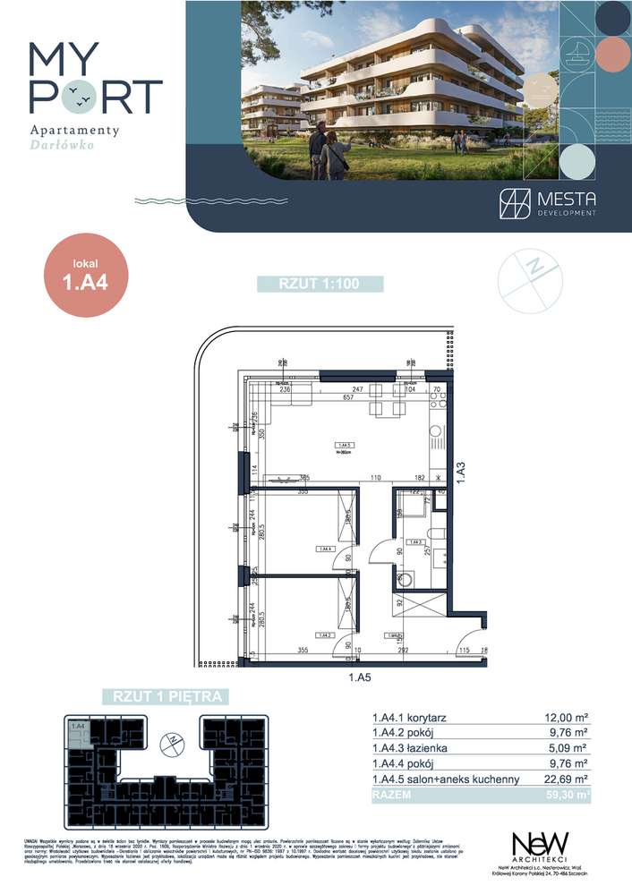 MyPort Apartamenty Darłówko - 1.A4