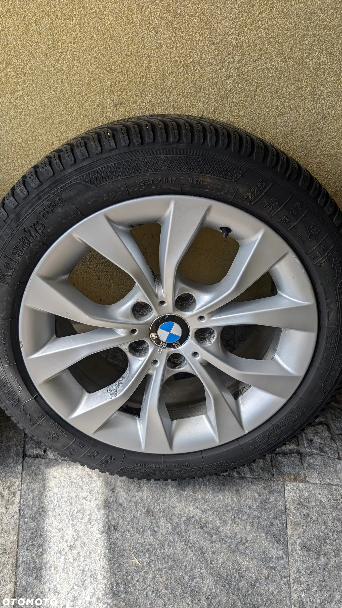 Komplet oryginalnych kół z felgami ALU do BMW X1 (e84) z prawie nowymi oponami zimowymi KLEBER 225/50R17 - 6