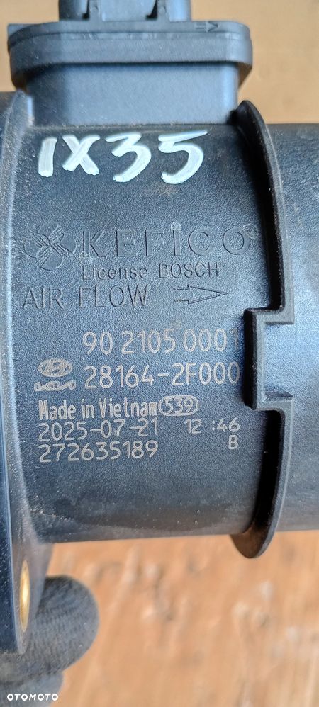 Przepływomierz powietrza Hyundai ix35 2.0 CRDI 28164-2F000 - 6