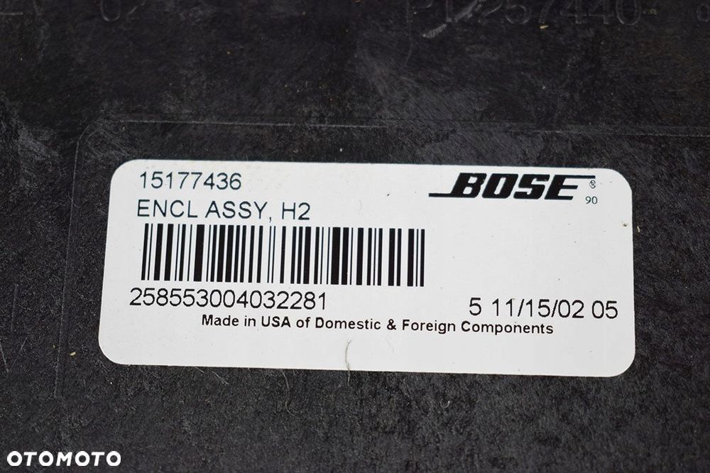 głośnik subwoofer bose hummer h2 15177436 - 3