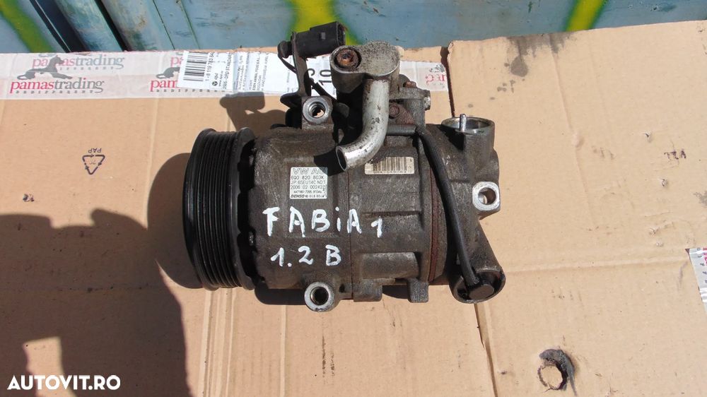 Compresor AC/Clima Skoda Fabia 1/VW Polo 9N/Seat Ibiza/VW Fox 1.2 benzina cod BME an 2002-2008 cod 6Q0820803K - 2