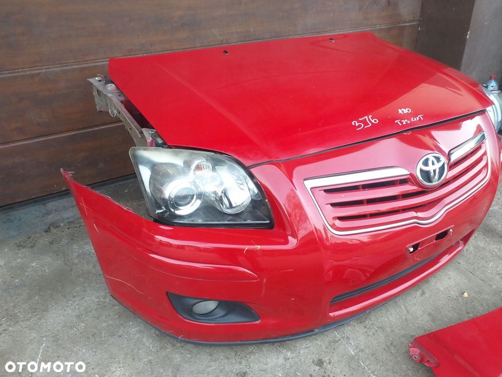 Toyota Avensis T25 LIFT kompletny przód 3j6 maska - 2