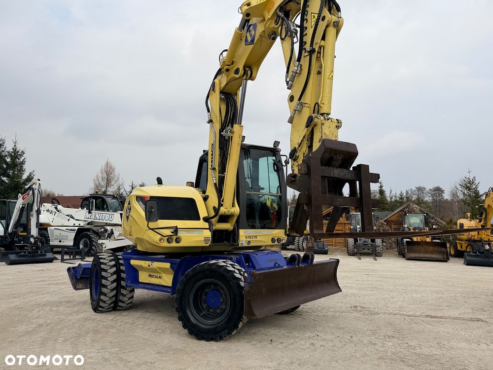 Mecalac Koparka 14 ton MECALAC 15 MWR koparko-ładowarka 3 łyżki widły 1 wł Centr.smarowanie Opony na BLIŹNIAKU 80%Camso ładowarka 714 12MTX 4x4 skrętne KLIMA kabina Premium silnik 146KM DEUTZ szybka 35km/h - 37