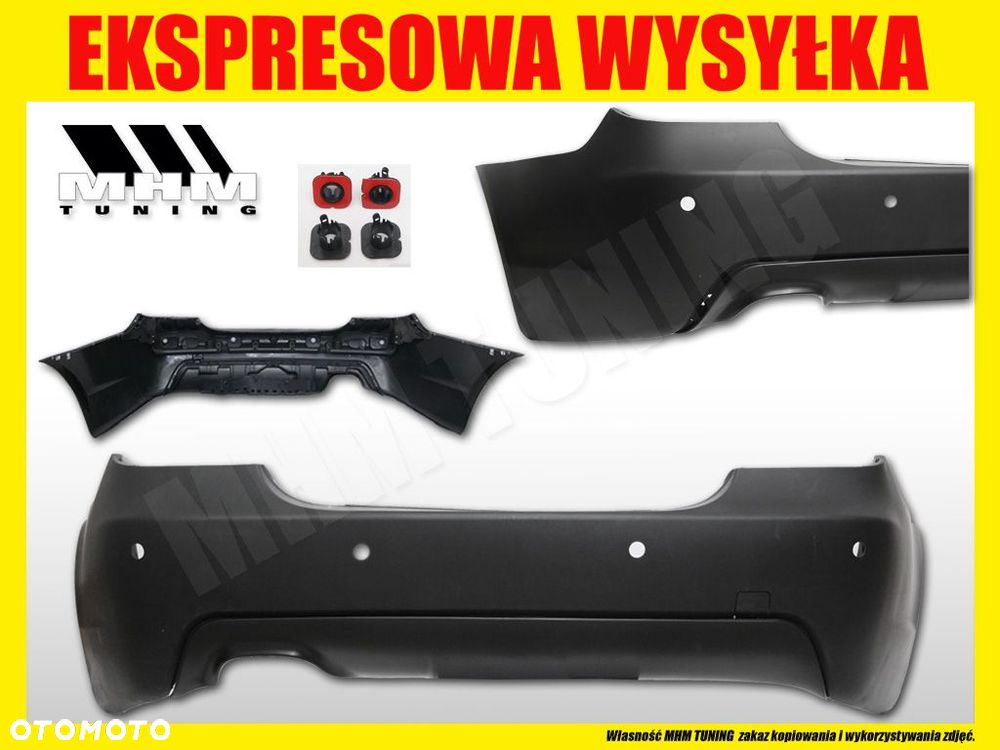 ZDERZAK TYL BMW 5 E60 SEDAN PDC M PAKIET KOMPLETNY - 2