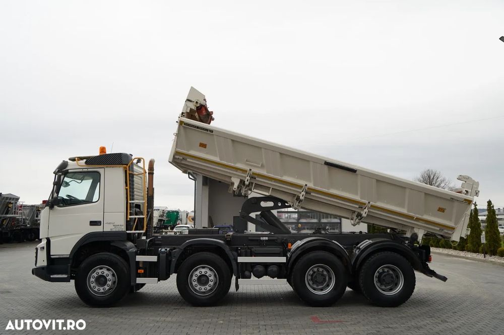 Volvo FMX 420 / 8X4 / BASCULATOR CU 2 LATE / HYDRODOLTA / HYDRODOLTAPA / BODRMATIC / MEILLER KIPPER / I-SHIFT / EURO 5 - 3