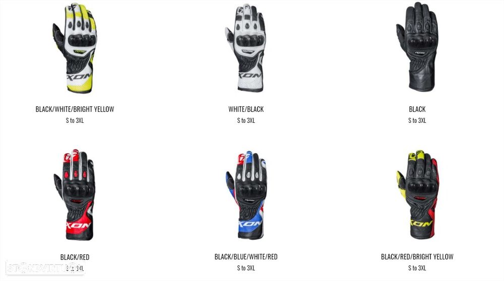 luvas homem ixon -rs circuit-r - 2