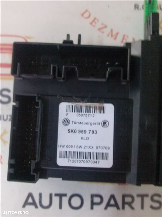 modul motoras macara geam usa dreapta fata skoda octavia 2 an fabr. 2011 - 1