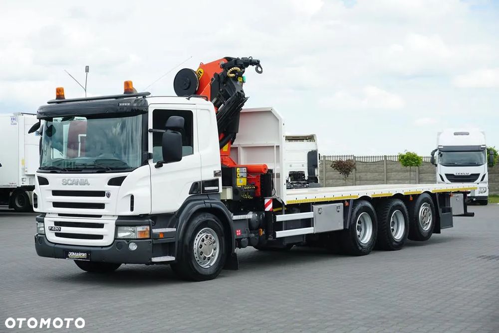 Scania / P 420 / 8 X 4 / TRIDEM / SKRZYNIOWY + HDS / PALFINGER PK 26002 / WYS. 12 M / DŁ. 8 M - 2